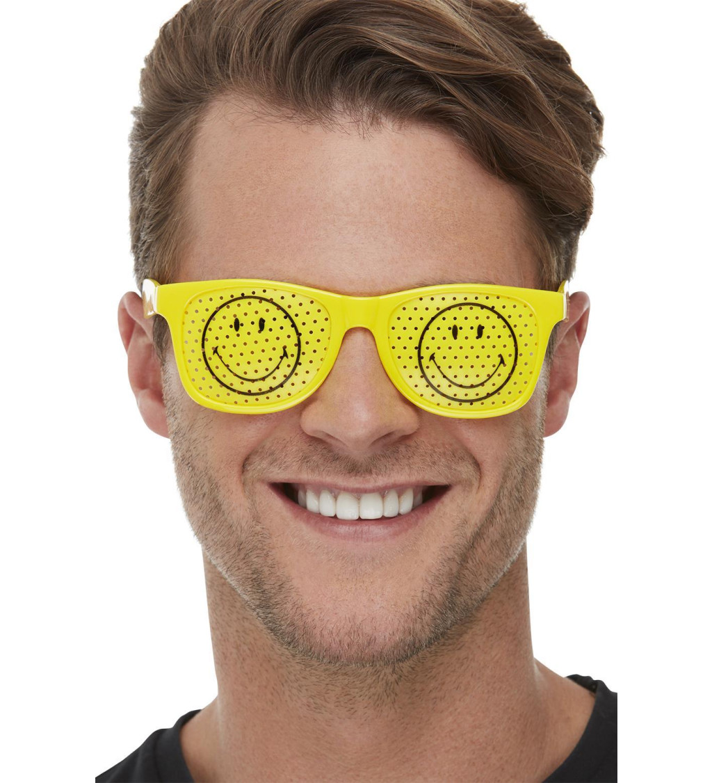 Vtipné žluté smajlíkové brýle