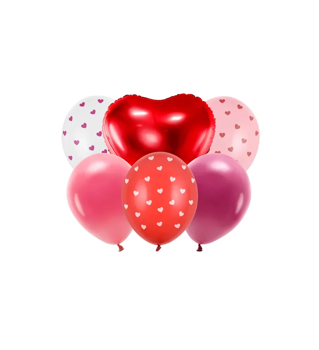 Sada balónků na Valentýn