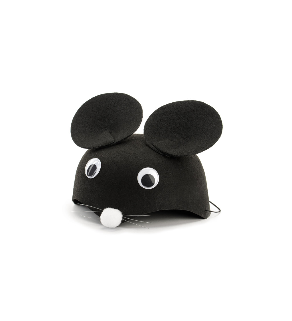 Černá čepice - myš