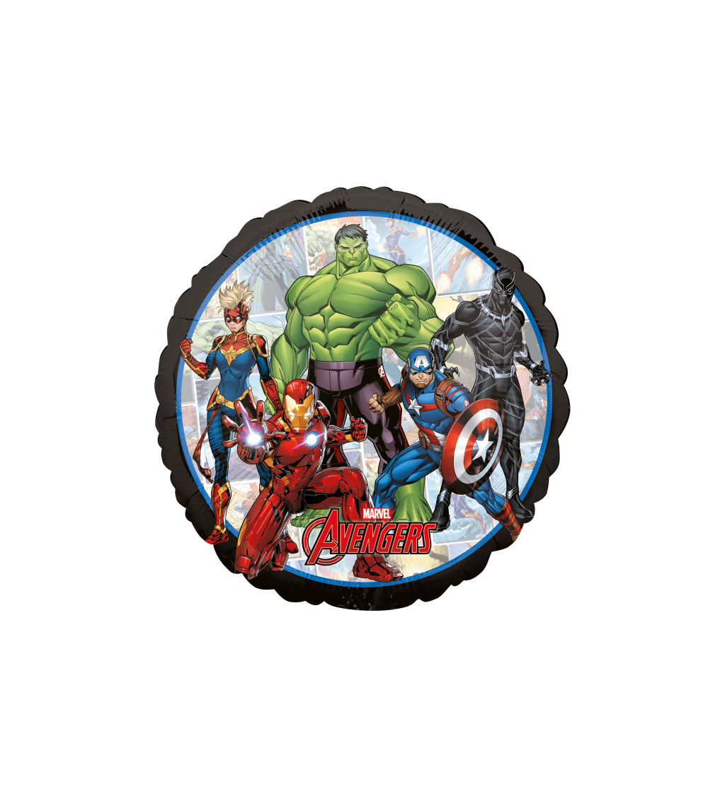 Fóliový balónek - kulatý s Avengers