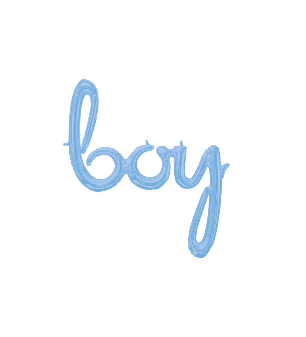 Fóliový balónek Boy - pastelově modrý