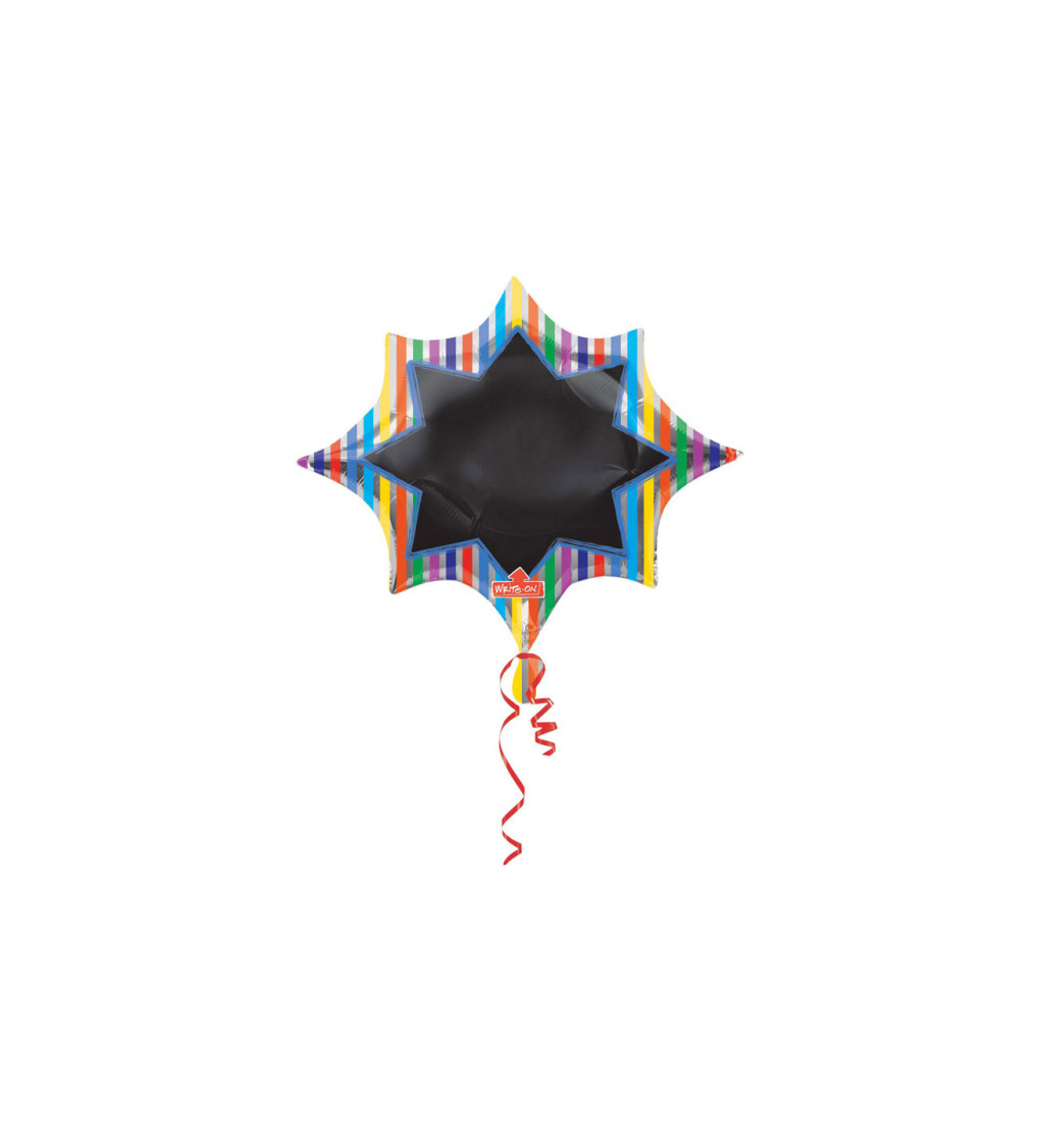 Fóliový balónek - popisovací hvězdička