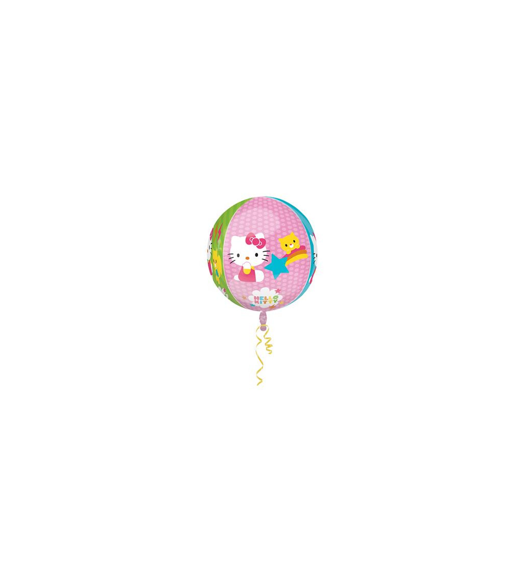 Fóliový balónek kulatý - Hello Kitty