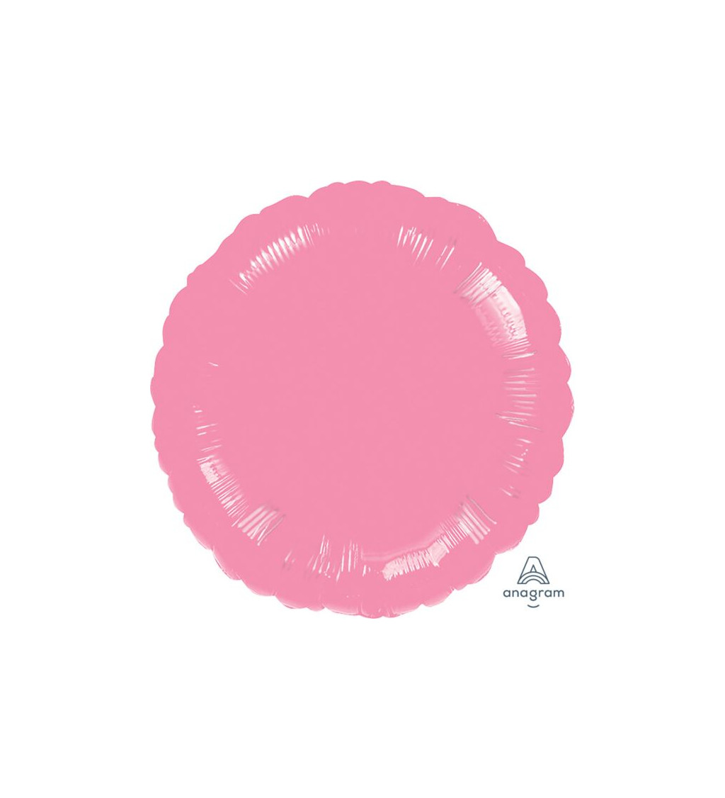 Fóliový balónek kulatý - růžová