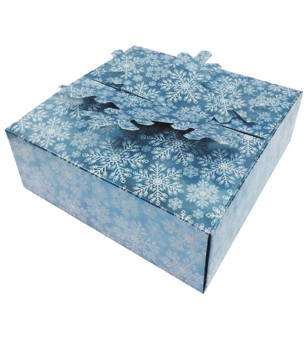 Modrá dárková krabička