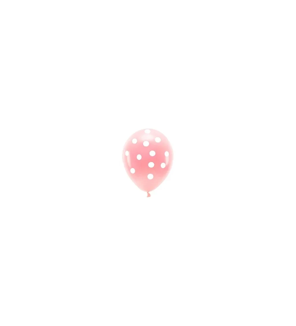 Eco balonky s růžovými tečkami