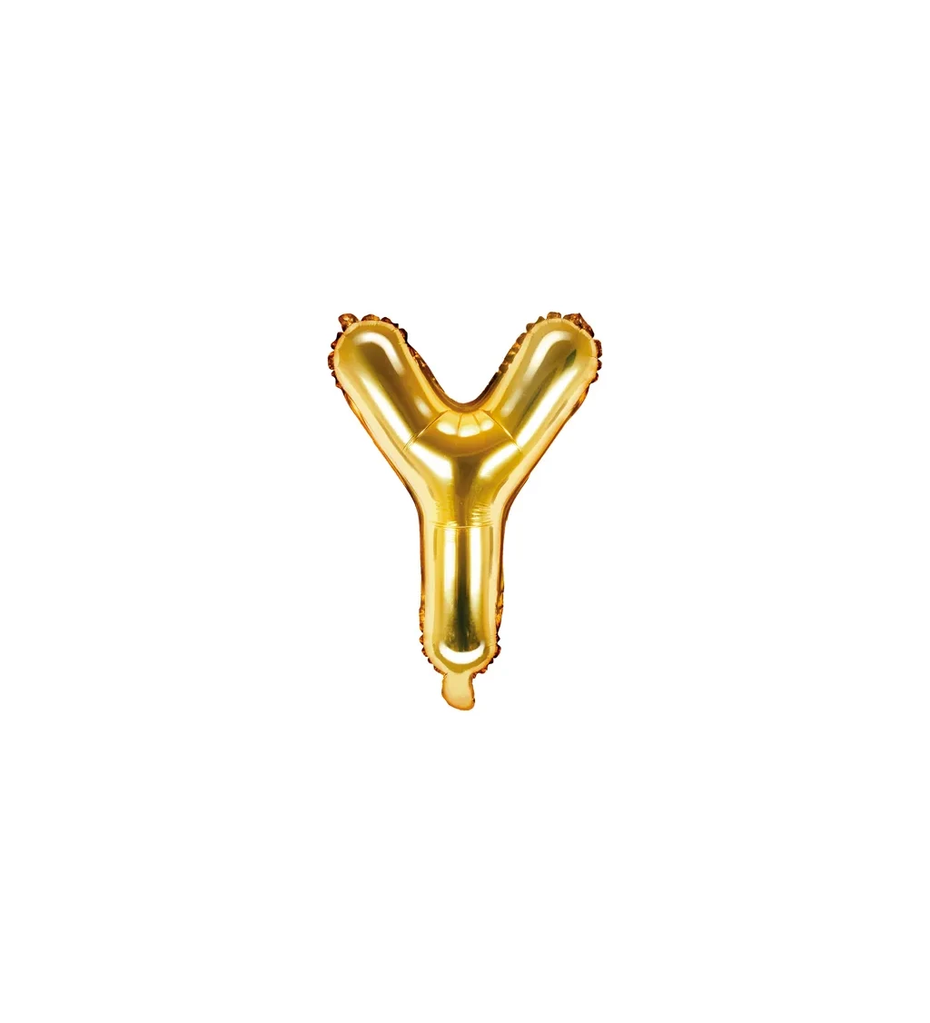 Balónek - gold Y
