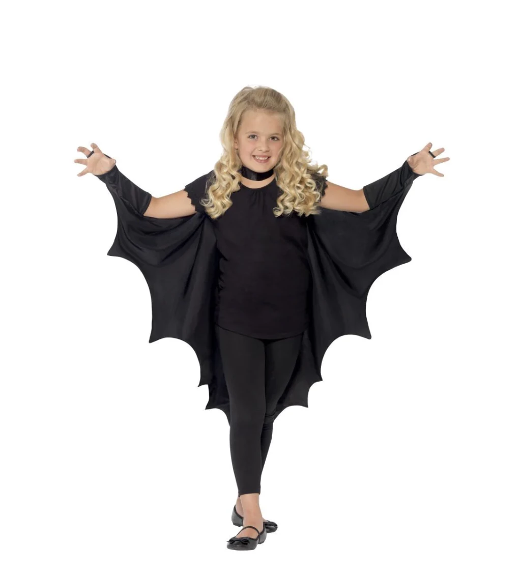 Dětský halloweenský plášť netopýr