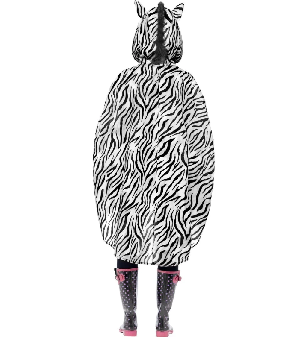 Nepromokavé poncho Zebra