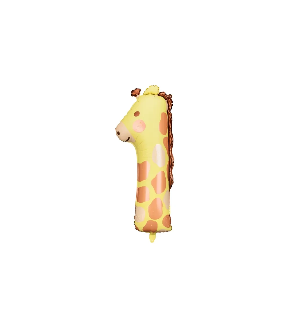 Foliový balónek - Číslo 1 Žirafa