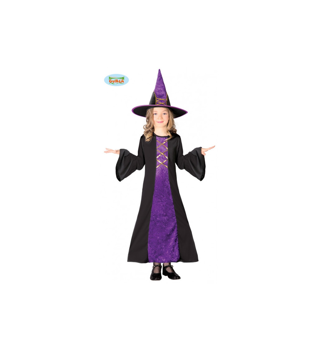 Dětský dívčí kostým - čarodějka