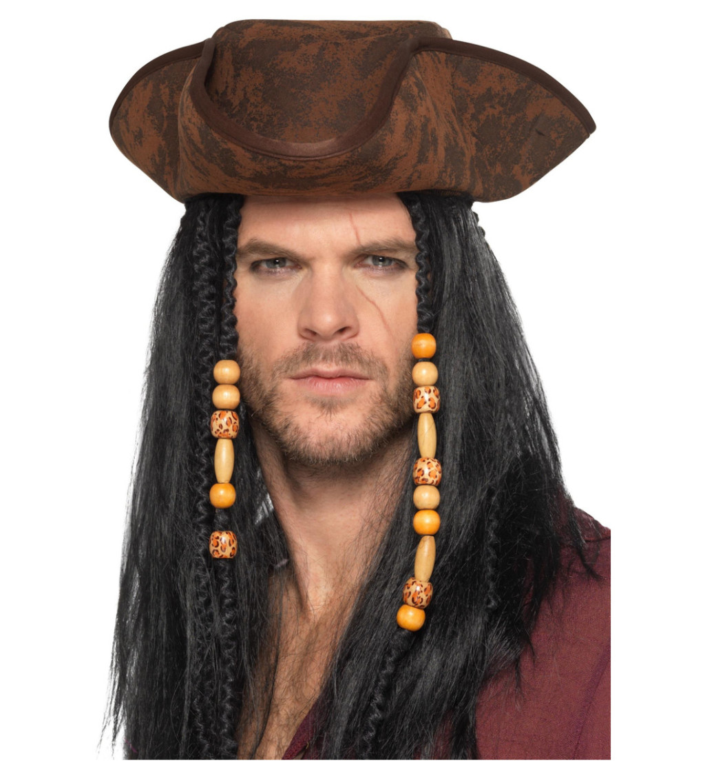 Piratský klobouk - hnědý