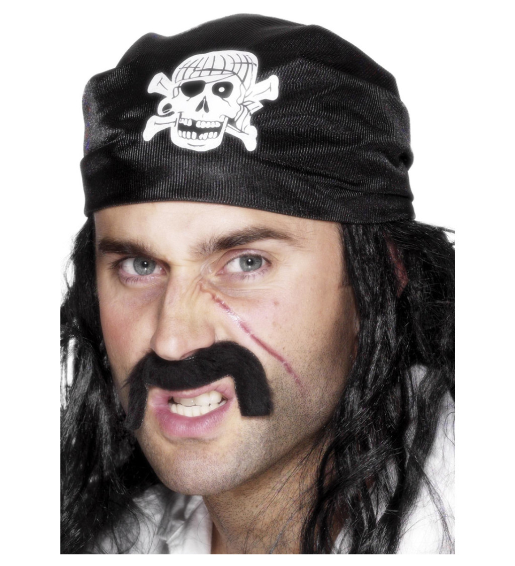 Šátek Pirát - jedna lebka