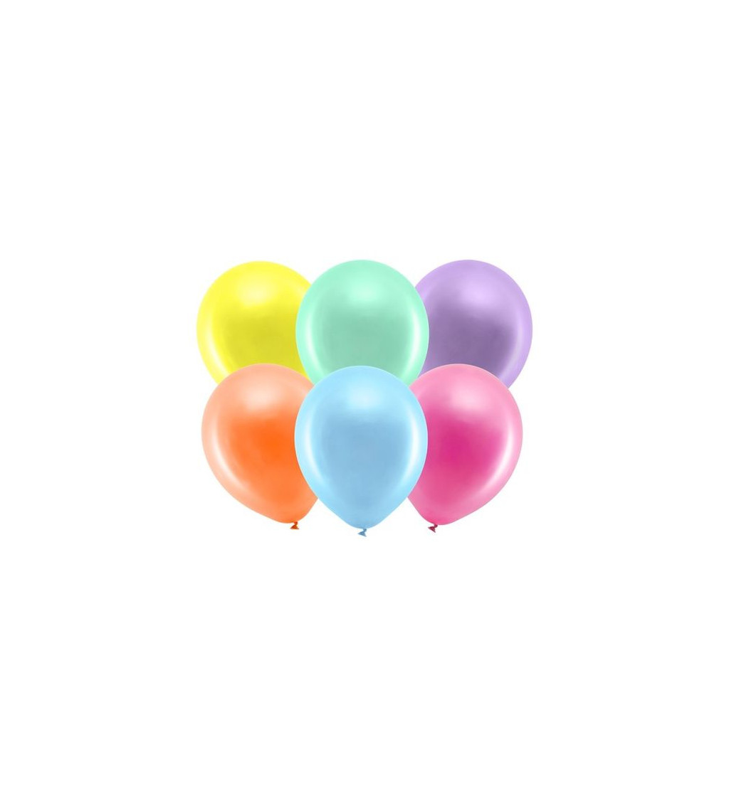 Sada barevných pastelových latexových balónků