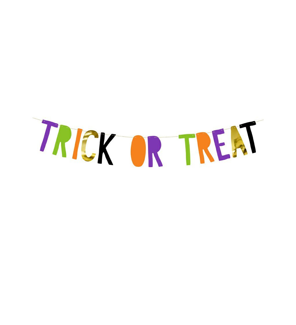 Girlanda Halloween - Trick or treat
