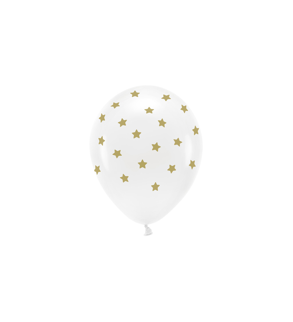 Balónek s hvězdičkami - Bílý