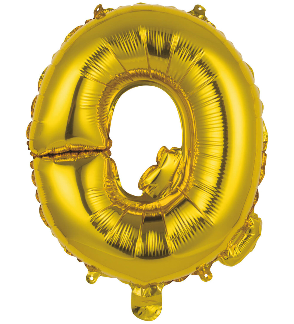 Balónek - písmeno Q zlaté
