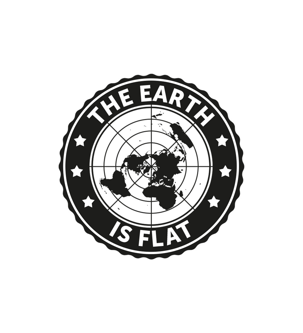 Pánské triko - The earth is flat