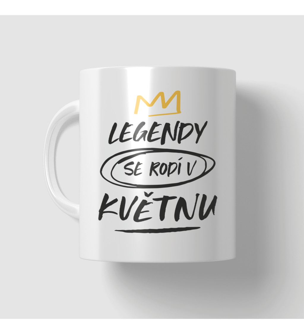 Narozeninový hrnek Legendy se rodí v květnu