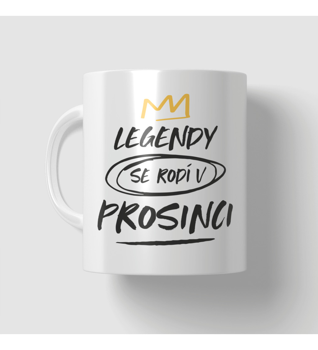 Narozeninový hrnek Legendy se rodí v prosinci