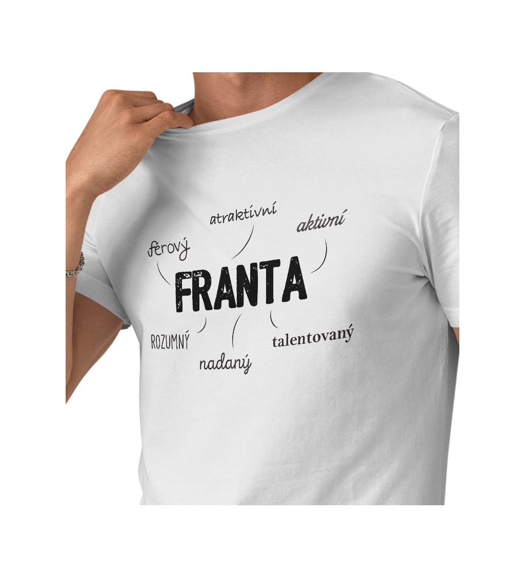 Pánské triko bílé - Franta