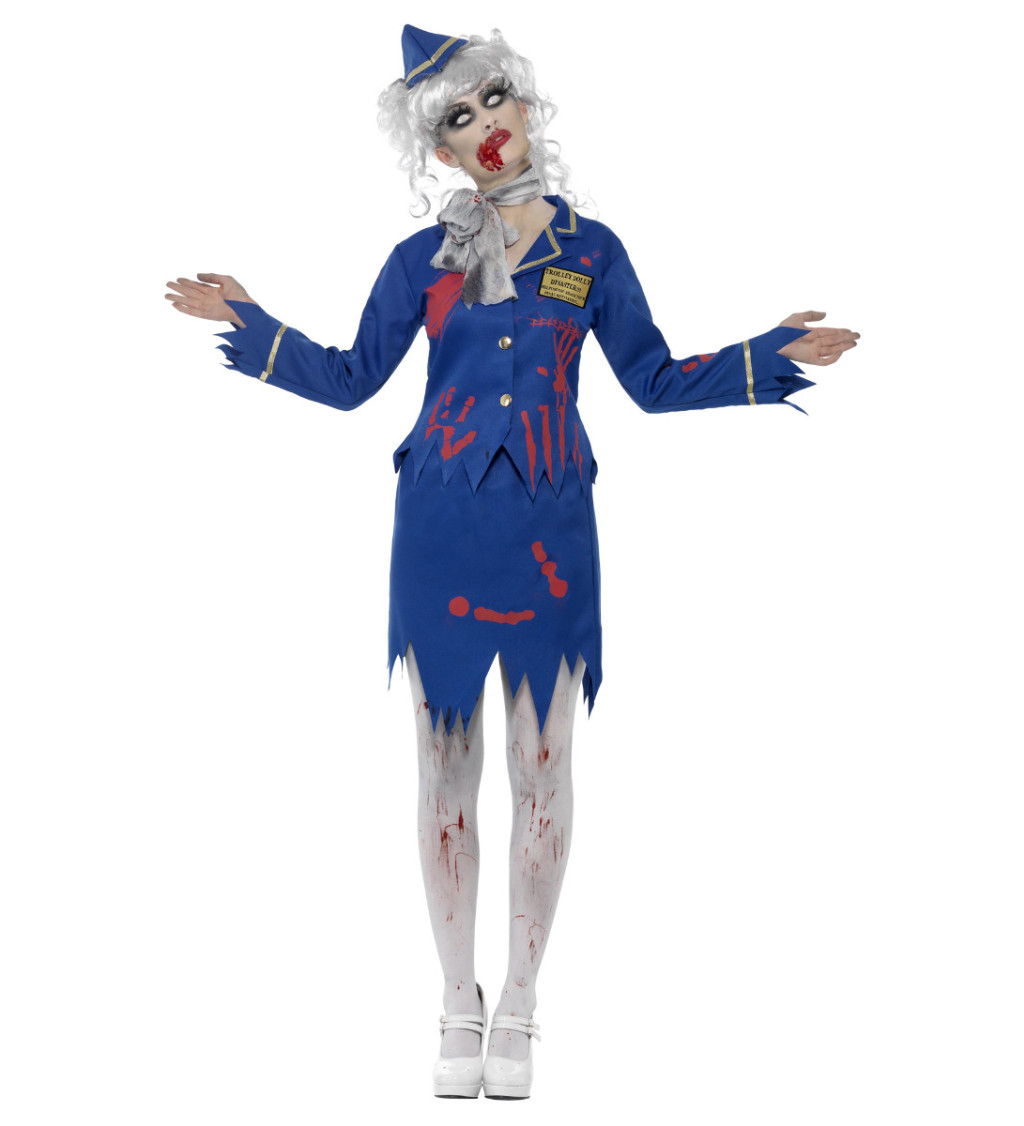 Zombie letuška kostým pro ženy