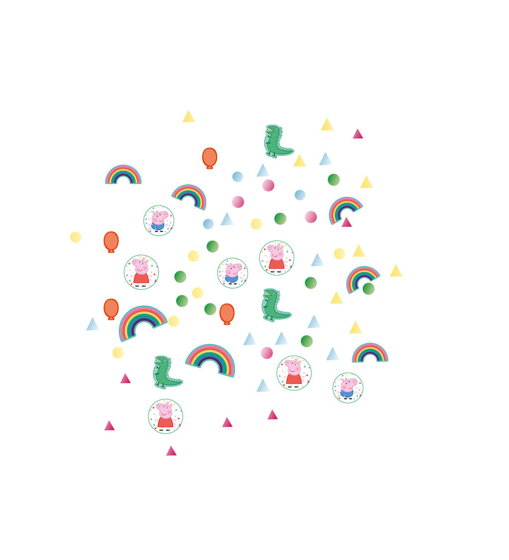 Prasátko Pepa konfety - různé motivy