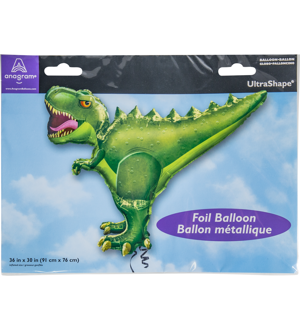 Dinosaurus velký zelený balónek