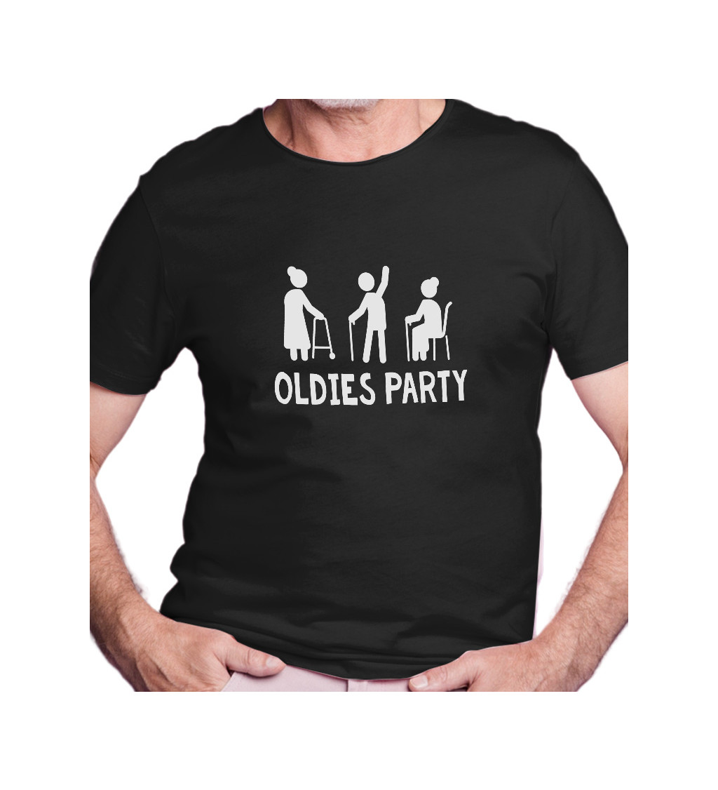 Pánské triko černé - Oldies party