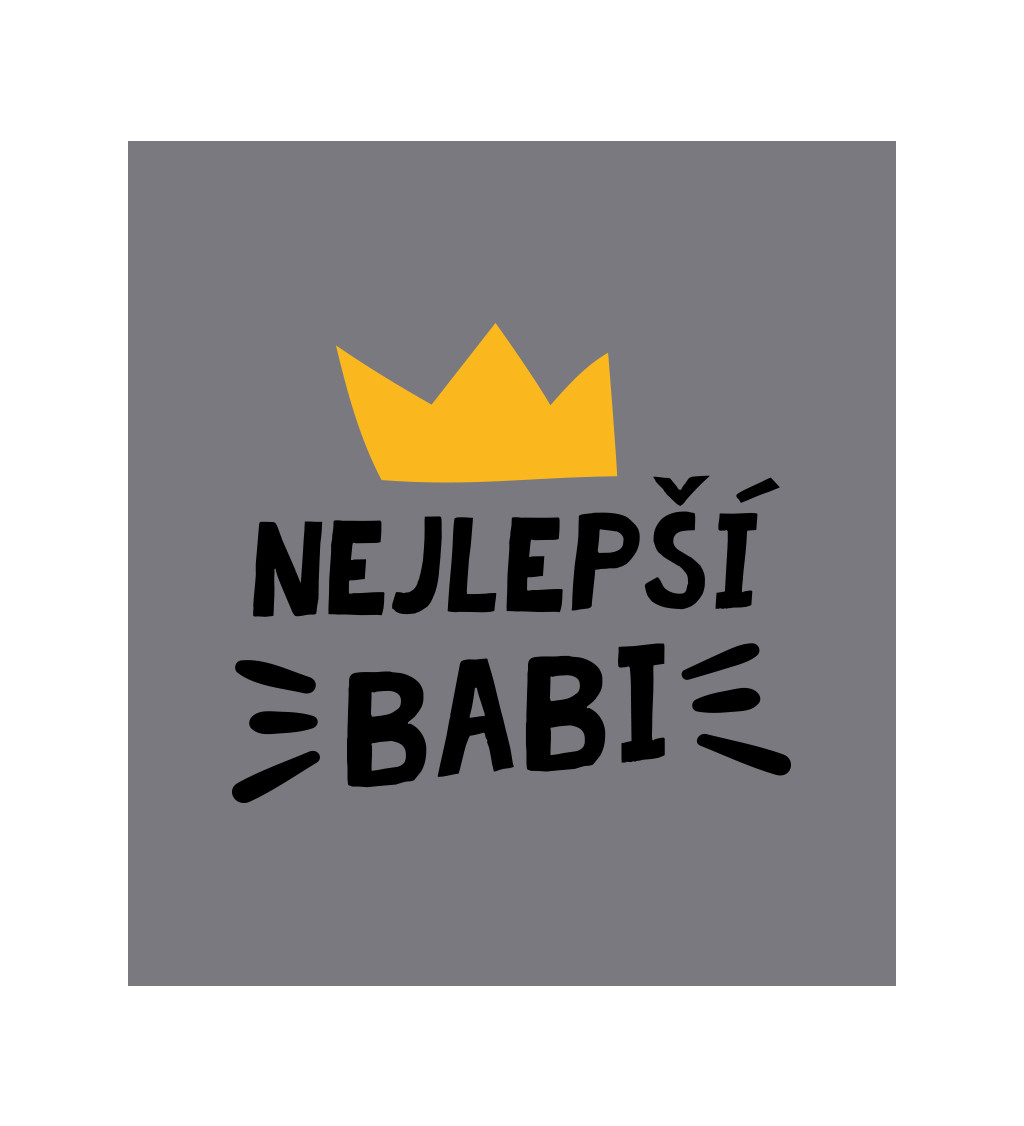 Zástěra šedá - Nejlepší babi