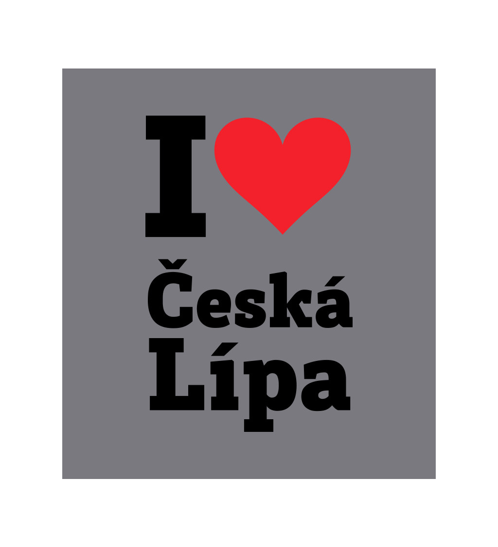 Zástěra šedá-  Česká Lípa