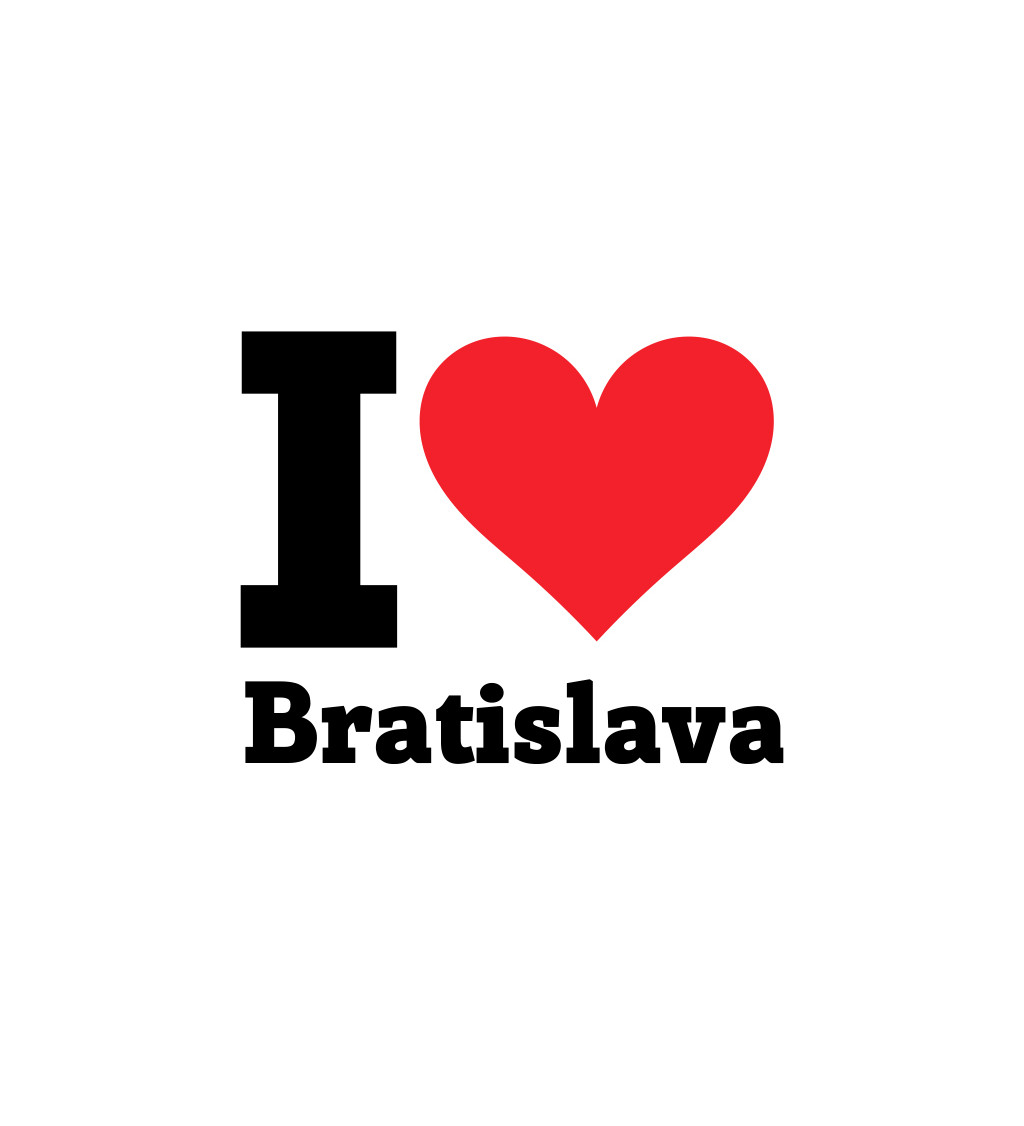 Pánské triko - I love Bratislava