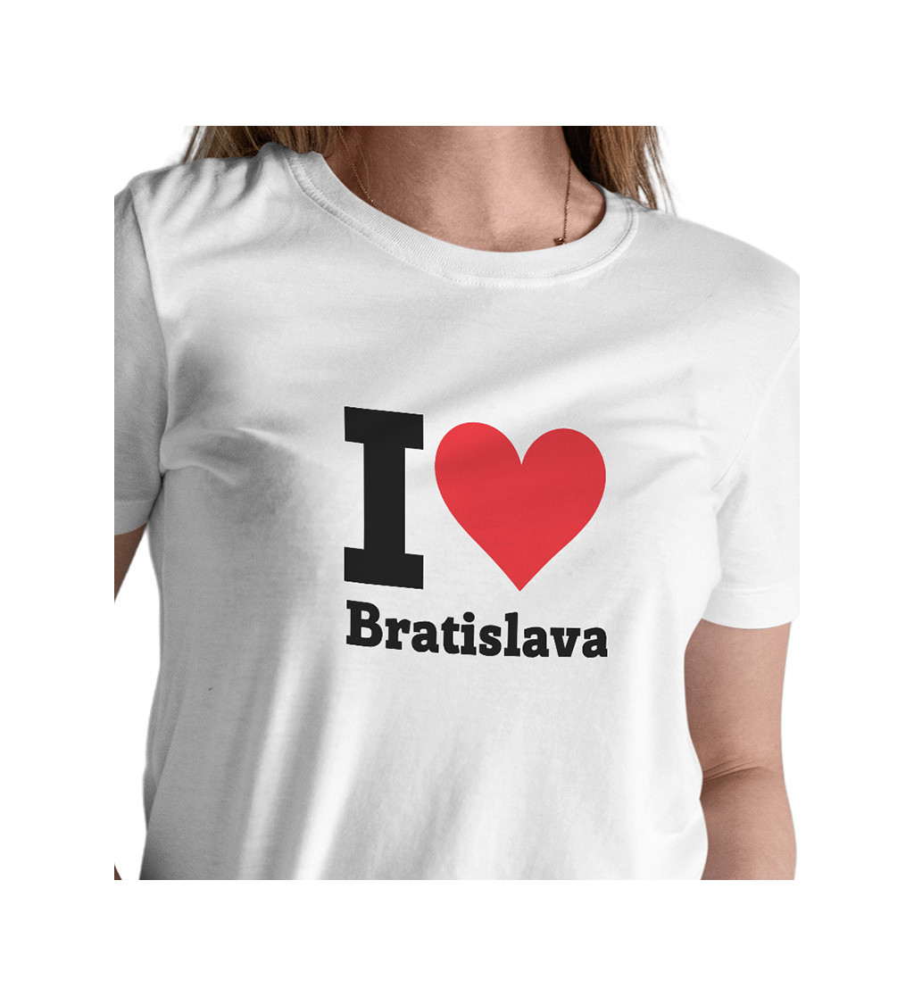 Dámské triko - I love Bratislava