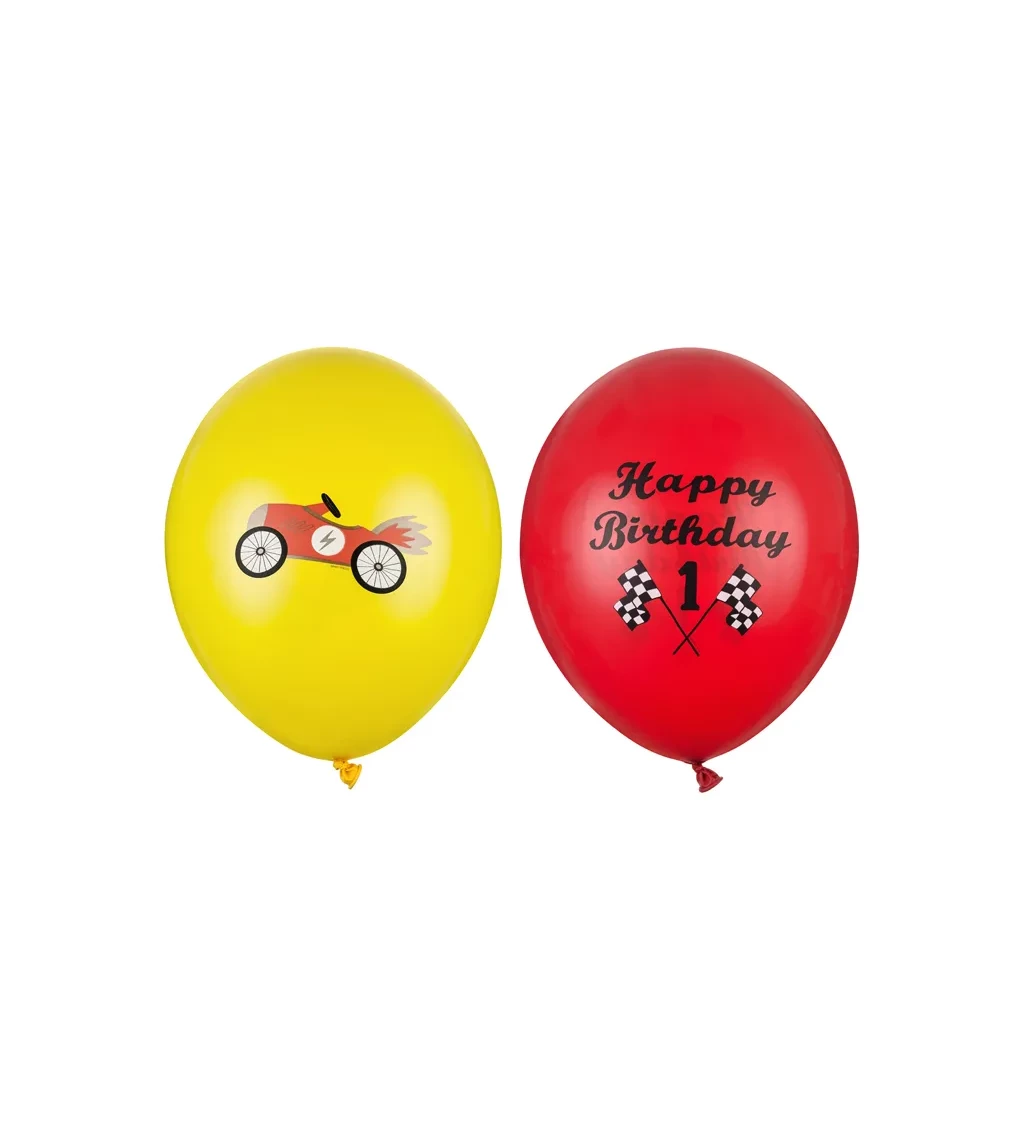 Happy birthday balónky - auto