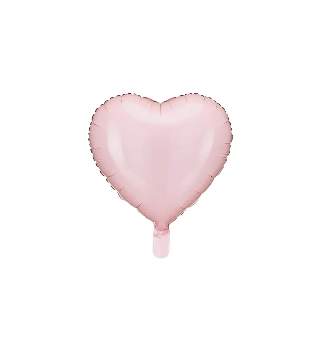 Světle-růžový balónek srdce