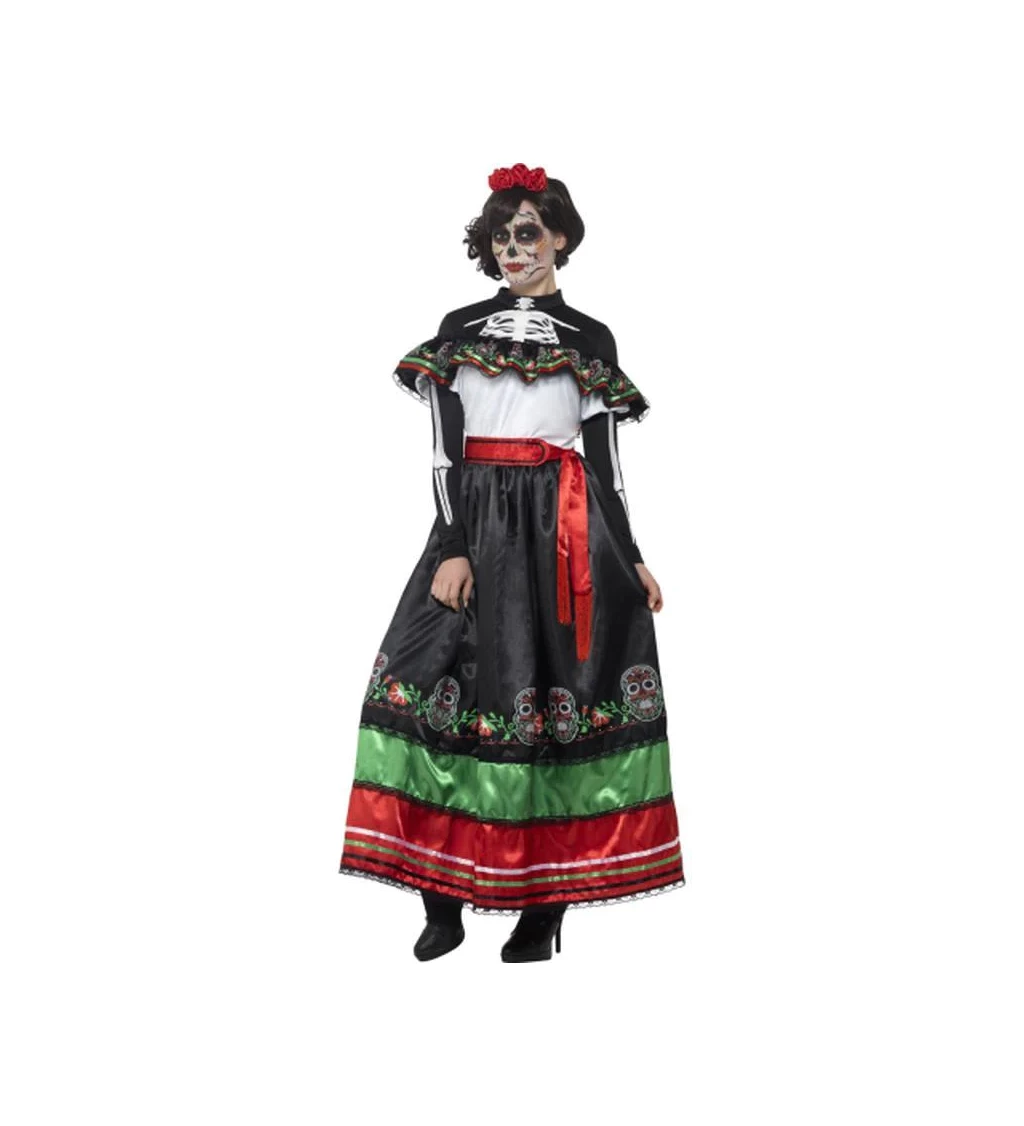 Seňorita Den mrtvých - dámský kostým