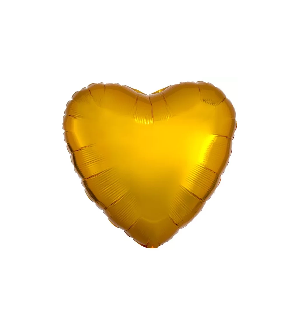 Srdce zlatý balónek