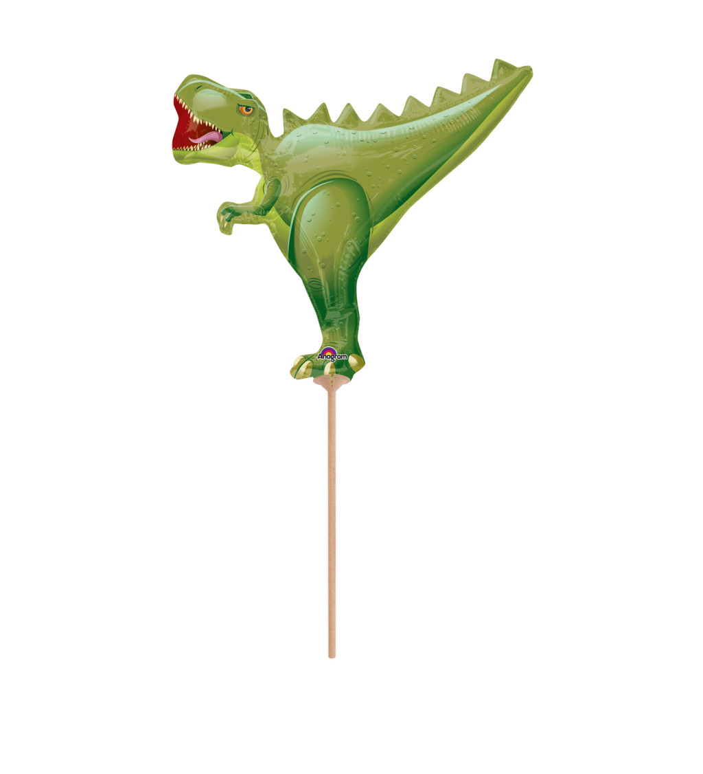 Balón na tyčce dinosaurus