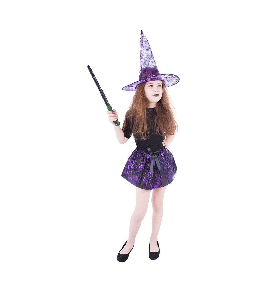 Čarodějnice - set dětské tutu sukně a klobouk