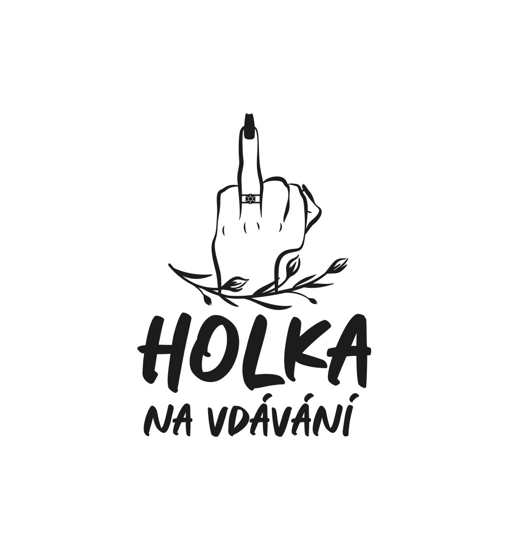 Dámské tričko bílé - Holka na vdávání