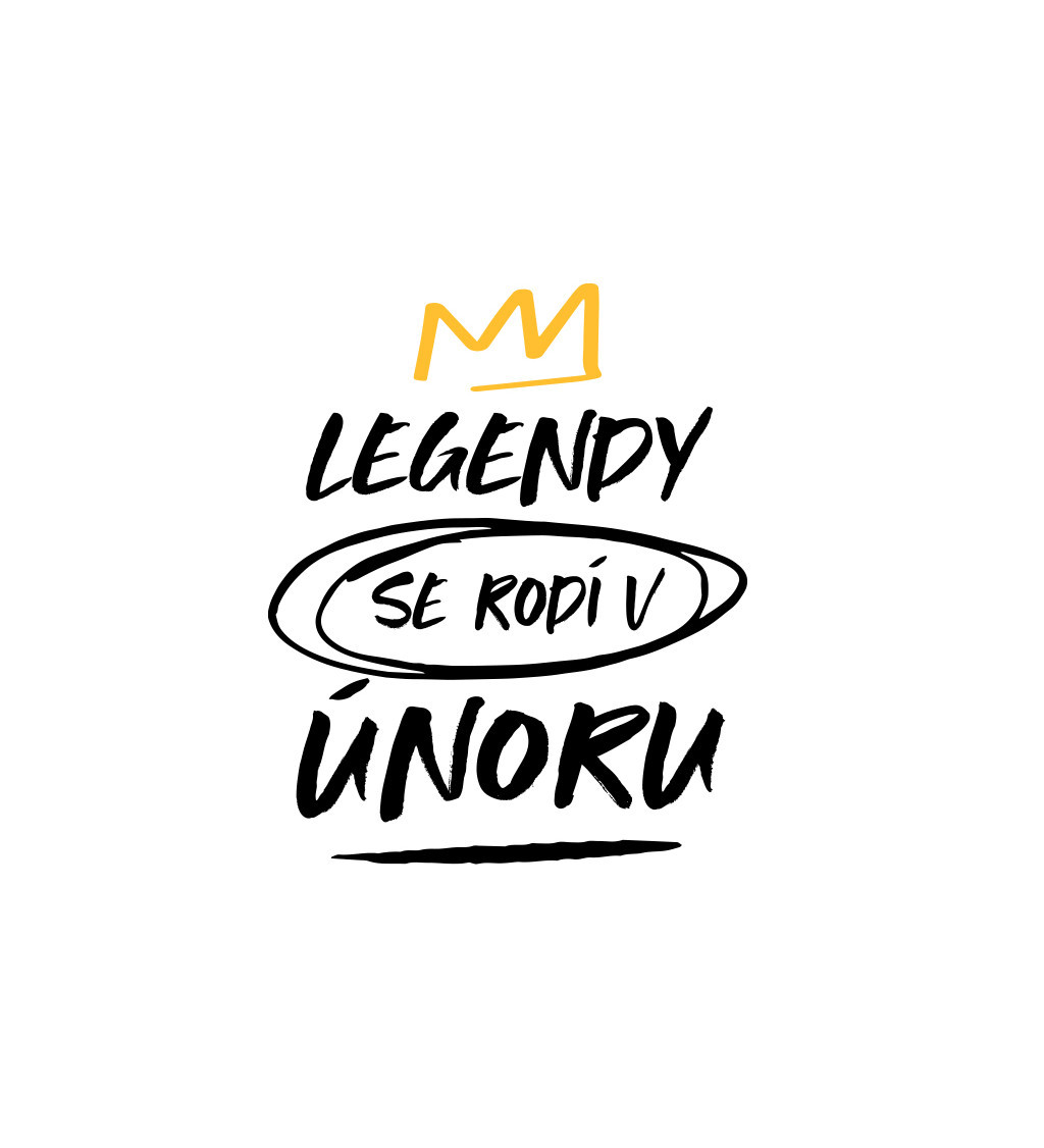 Nažehlovací nápis Legendy se rodí v únoru