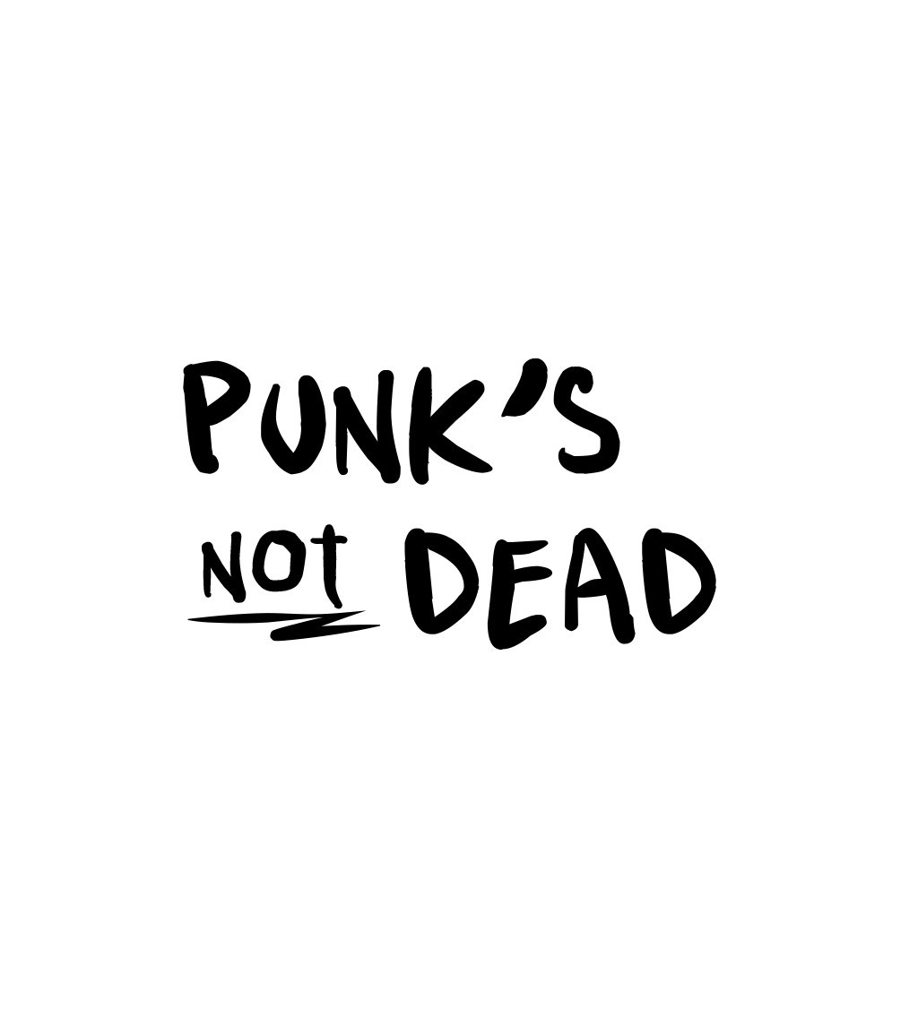 Nažehlovací nápis Punks not dead