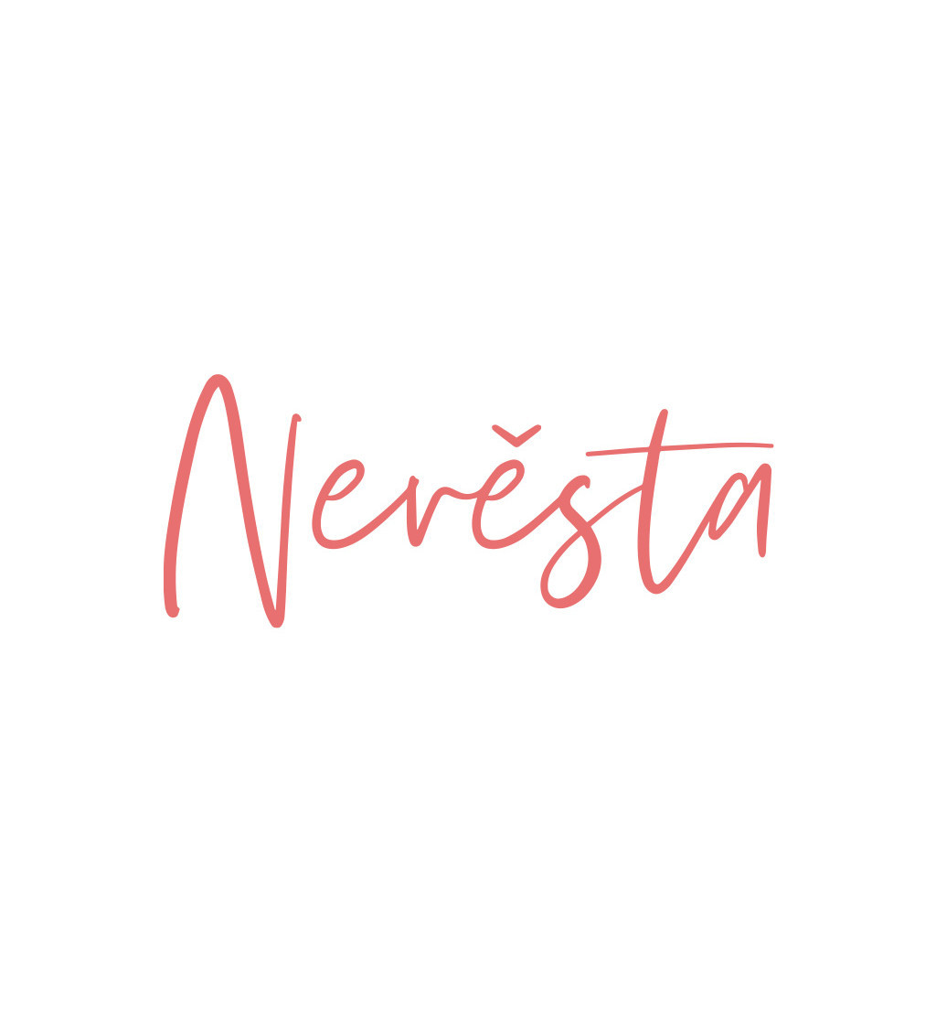 Nažehlovací nápis – Nevěsta