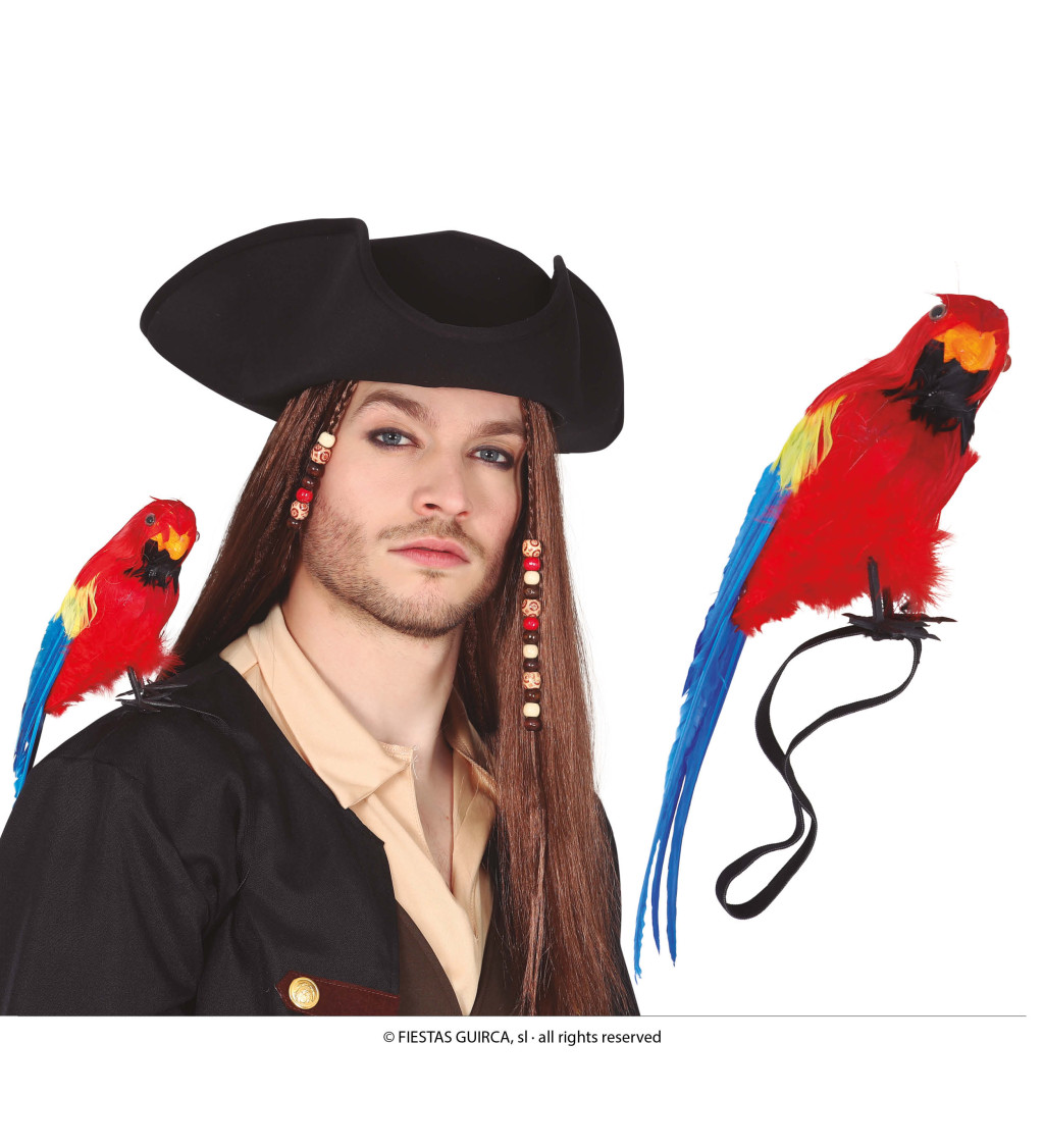 Pirátský papoušek na rameno