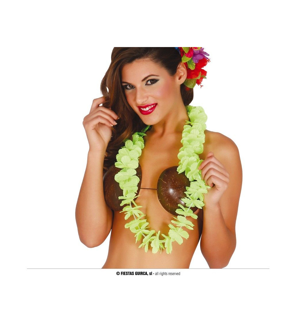 Zelený květinový věnec