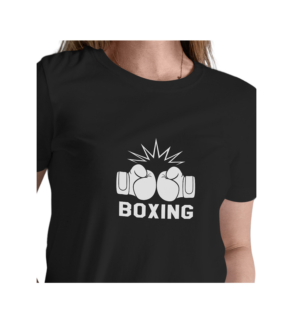 Dámské tričko černé Boxing XS