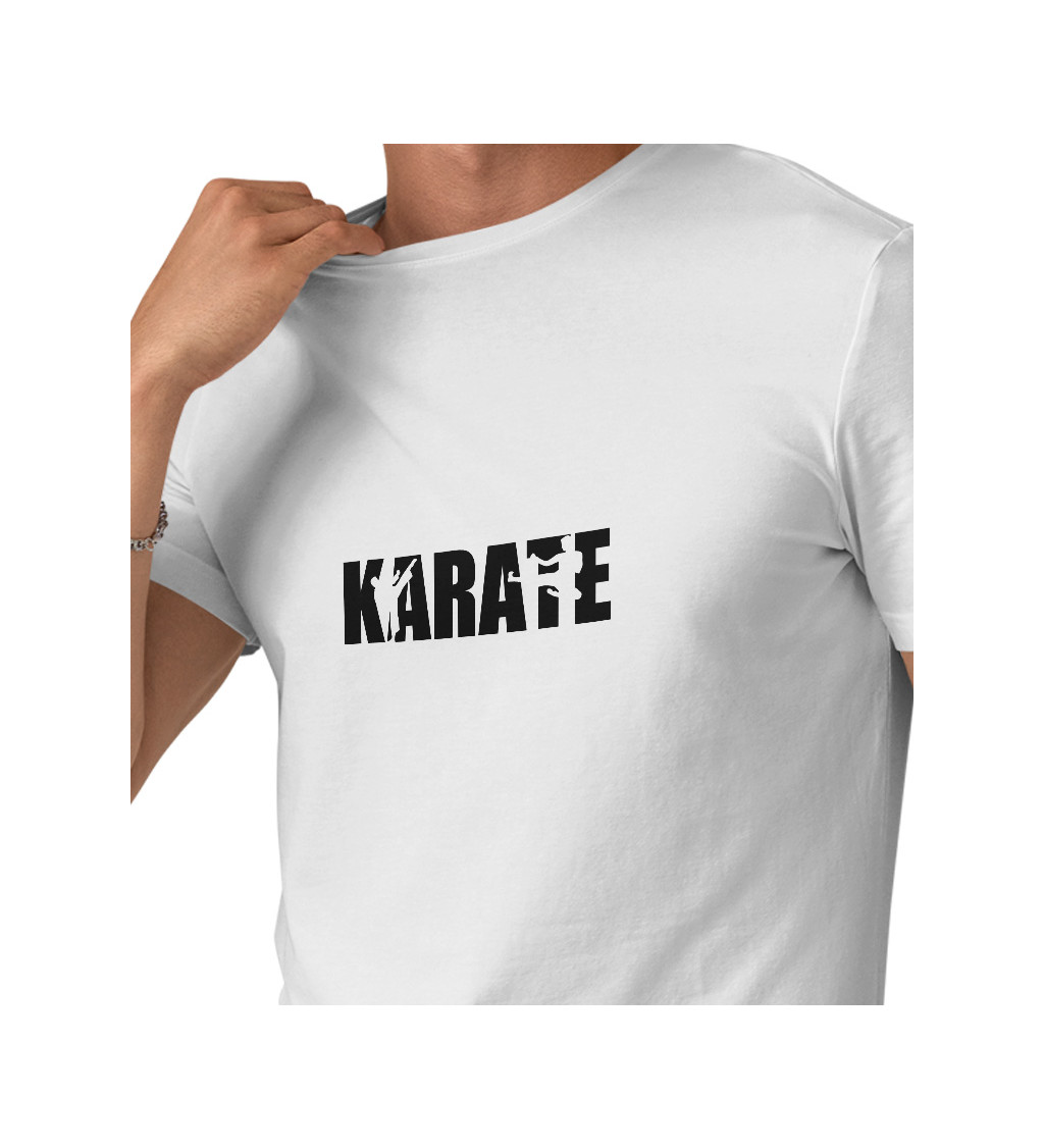 Pánské tričko bílé Karate S