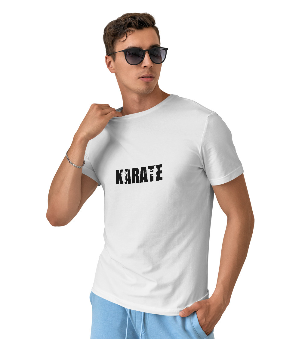 Pánské tričko bílé Karate S