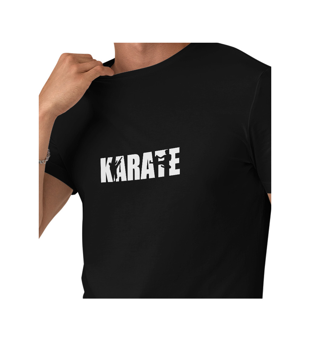 Pánské tričko černé Karate S