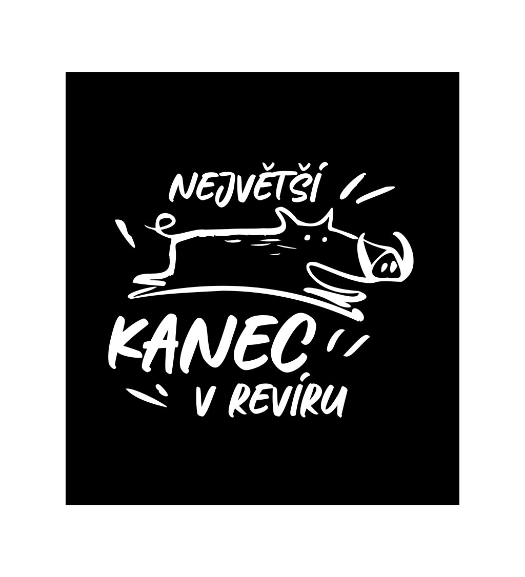 Pánské tričko černé Největší kanec v revíru S